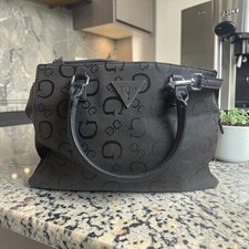 GUESS Black G Logo Satchel