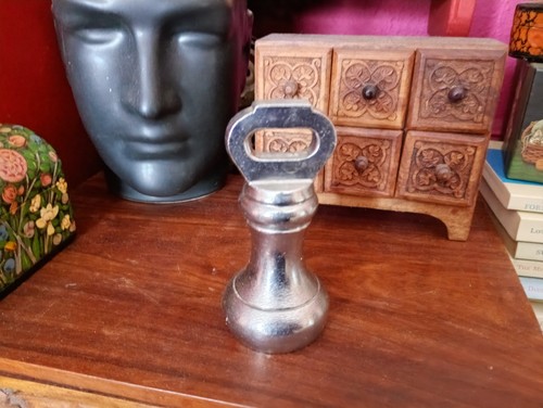 Vintage silver tone - brass, lb