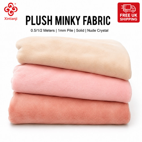 Minky coral fleece fabric 1mm - minky,
