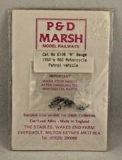 N Gauge Metal Kit - P&D Marsh 1950's RAC Motorcycle Patrol Vehicle (E108) C