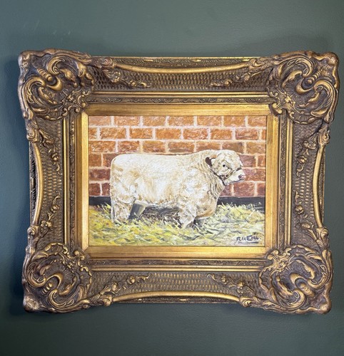 Antique signed oil painting - antique,