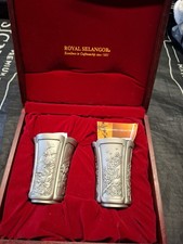 Royal Selangor Pewter Four Seasons Cups Boxed Excellent