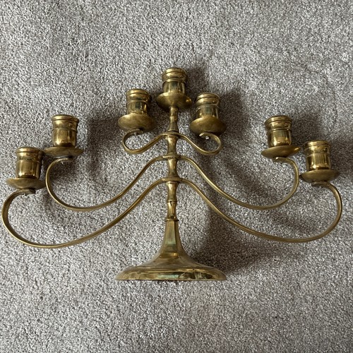 Brass rotating candelabra - brass,