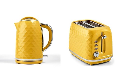 Yellow diamond textured - yellow,