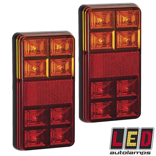 Pair 12v rectangle rear led - 12v,