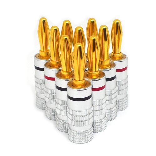Gold plated banana plugs - banana,