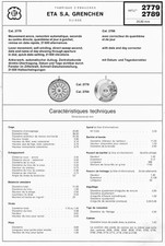 ETA 2789-1 + Other ETA NOS