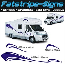 3m MOTORHOME VINYL GRAPHICS STICKERS DECALS SET CAMPER VAN RV CARAVAN HORSEBOX