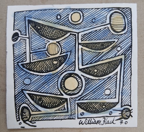 20th vintage abstract - c,