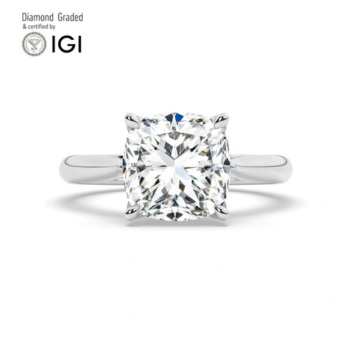 Cushion diamond engagement - cushion,