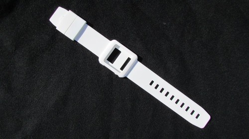 White silicone watch - silicone, band