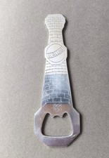 Vintage stainless steel Bottle Opener in chimney design and Walling 50 anos on