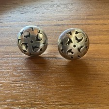 Vintage Sterling Silver Shadow Box Pierced Earrings~Mexico~EUC~Fab Estate Find!!