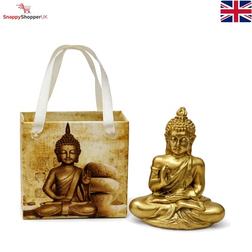 Miniature gold buddha - gold,