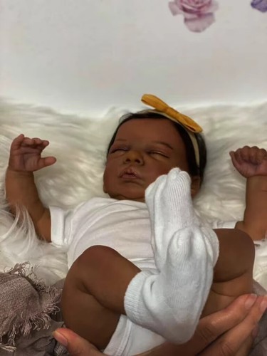 African american newborn doll - newborn,