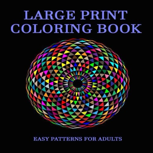 Large print coloring book - large,
