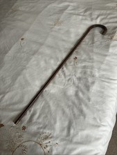 Antique Ladies Walking Stick With Carved Wooden Handle