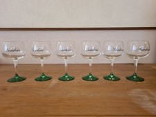 6 x Gordon's Gin Balloon Glass Green Stem Goblet . Bar Pub Gift