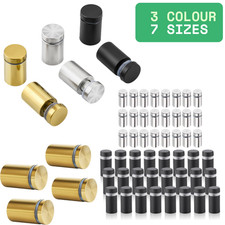 Stainless Steel Sign Standoff Bolts Fixings Screws for Glass Poster Billboard