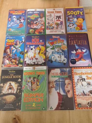 Large bundle kids vhs films - kids,