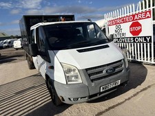 2007 Ford Transit 2.4L Tdci 100 T350 Crew Cab Box Caged Tipper 99k Miles No VAT