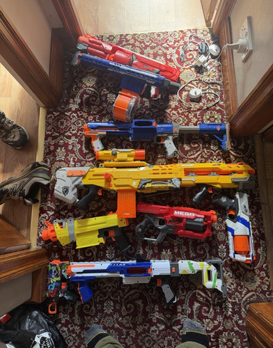 Nerf mega elite blasters - &,