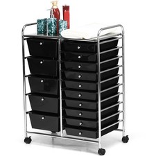 15-Drawer Rolling Storage Cart