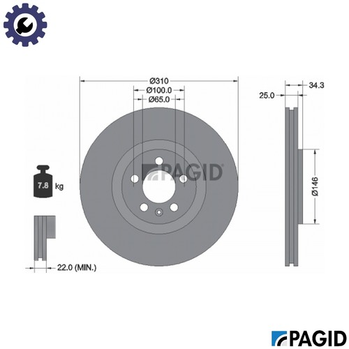 Brake disc 55759nc - 2x,