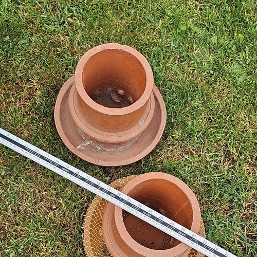 Terracotta round chimney - 2x,