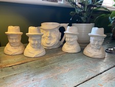 5 VINTAGE KELSBOROWARE BISQUE