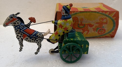 Vintage 1950 ussr tin windup - vintage,