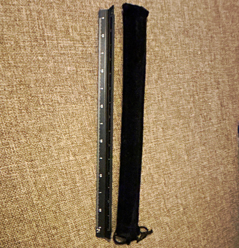 Metal sided ruler with - 3,