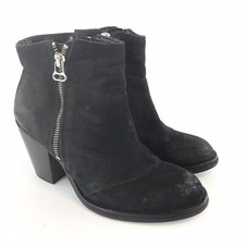 Topshop UK3 Black Leather