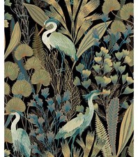 Grandeco Tropical Crane Black