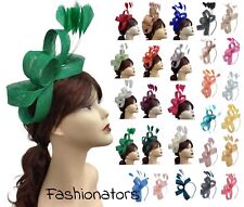 Sinamay Looped Feather