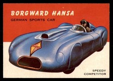 1954 Topps World on Wheels #34 Borgward Hansa EX *e3