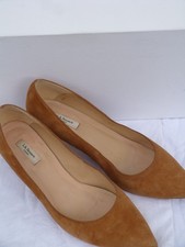 L.K.Bennett Women's ginger/tan suede shoes/kitten heel/size UK8/41