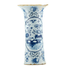 England Delftware Vase Trumpet
