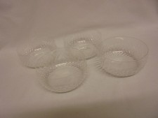 VINTAGE SET OF FOUR EDINBURGH & LEITH GLASS CRYSTAL FINGER BOWLS 1927-1939 FINE