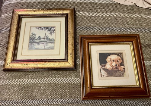 Vintage pictures frames wood - pictures,