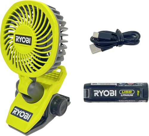 Ryobi usb lithium clamp fan - ryobi,