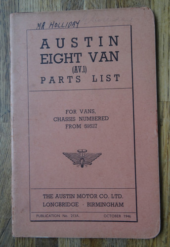 Austin eight van - van,