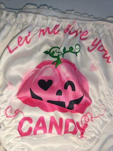 Halloween silky satin knickers - halloween,