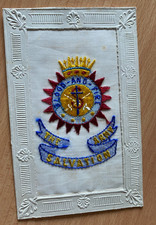 WW1 SILK EMBROIDERED POSTCARD - THE SALVATION ARMY