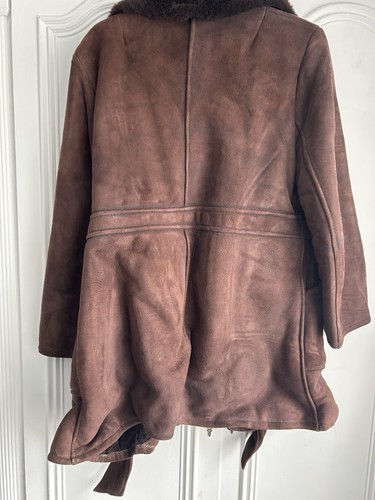 Sheepskin coat vintage - sheepskin, 80's
