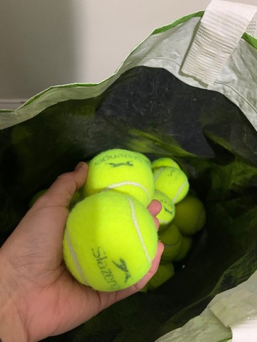 Each used tennis - each.,