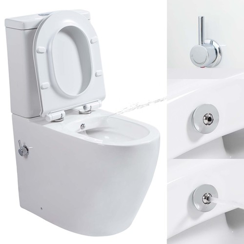 Close coupled toilet - close,