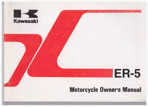 Owner manual kawasaki - kawasaki, er5