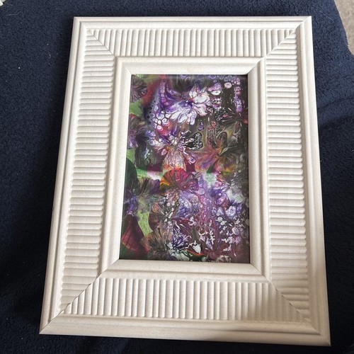 Small framed abstract - framed, acrylic