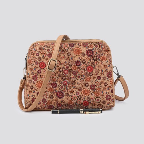 Cork crossbody ladies vegan - ladies, pu